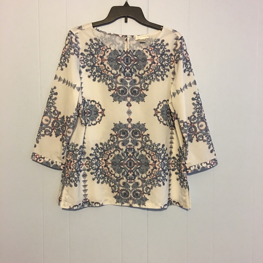 Kenar brand white patterned top